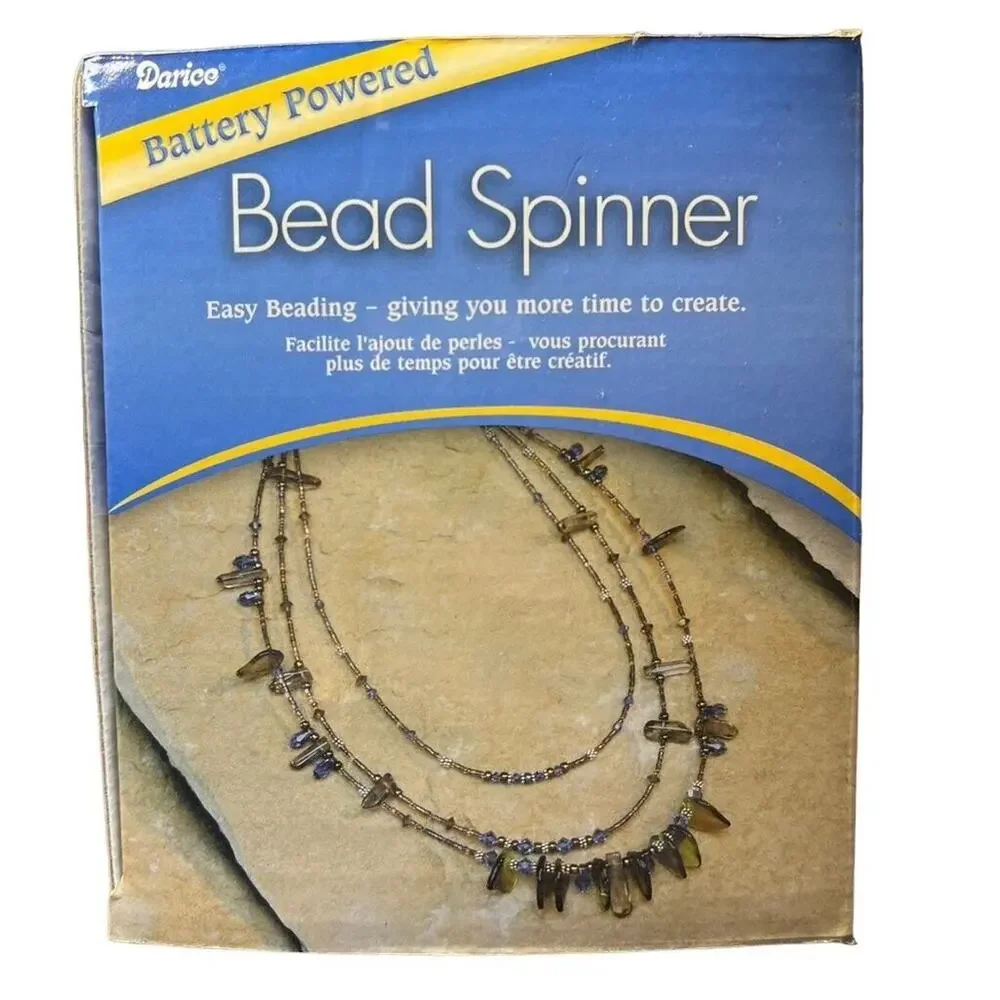 Darice Battery Powered Bead Spinner Jewelry Making Tool w 3 Bowls & Instructions